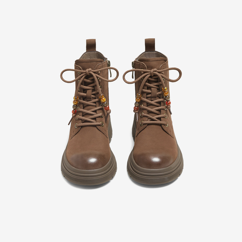 TATA/他她2025冬商场同步时尚简约女马丁靴新款W3M04DD5