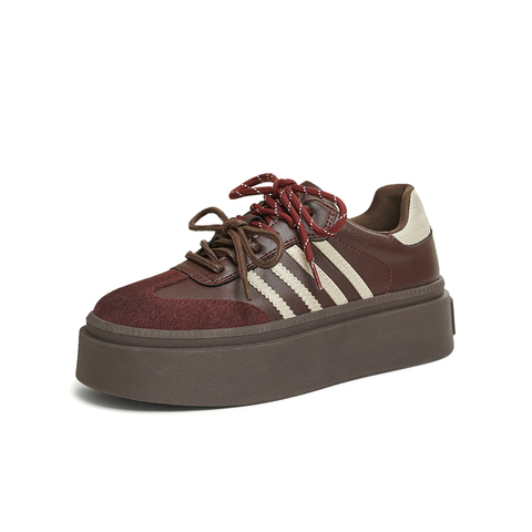 TATA/他她2025秋时尚休闲德训鞋女新款W9B02CM5