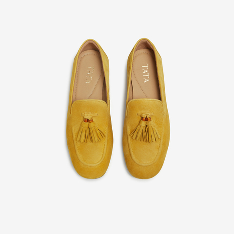 TATA/他她2025秋商场同款时尚简约休闲女乐福鞋新款7QCC7CA5