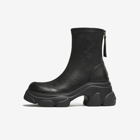 TATA/他她2025冬商场同款百搭时装靴女休闲短靴新款CEG07DZ5