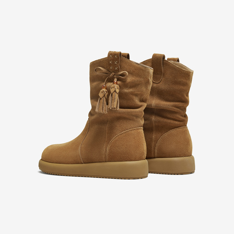TATA/他她2025冬商场同款时尚百搭女休闲靴新款CHD01DZ5