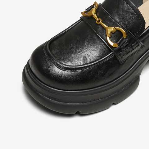 TATA/他她2025秋时尚休闲乐福鞋女新款7OL34CA5