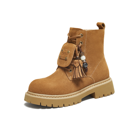 TATA/他她2025冬商场同款百搭时尚女马丁靴新款YXB01DD5