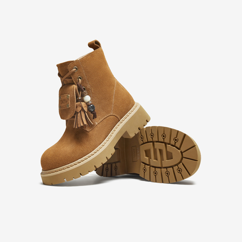 TATA/他她2025冬商场同款百搭时尚女马丁靴新款YXB01DD5