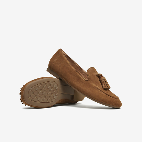 TATA/他她2025秋商场同款时尚简约休闲女乐福鞋新款7QCC7CA5