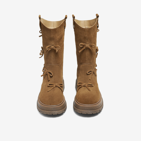 TATA/他她2025冬商场同款时尚百搭女休闲靴新款CHF01DS5