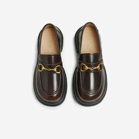 TATA/他她2025秋时尚休闲乐福鞋女新款7OL34CA5