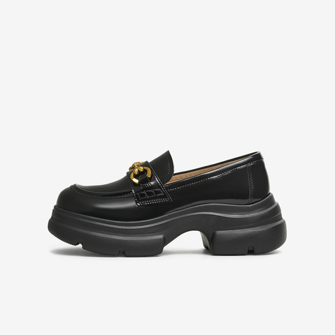 TATA/他她2025秋时尚休闲乐福鞋女新款7OL34CA5