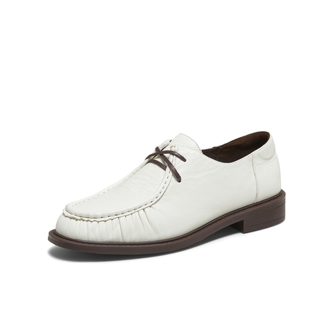 TATA/他她2025秋商场同款女百搭牛津鞋简约单鞋新款YVS01CM5