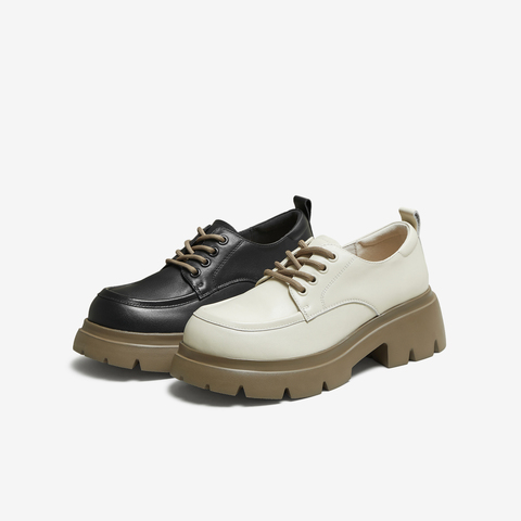 TATA/他她2025秋时尚简约休闲女牛津鞋新款CG401CM5