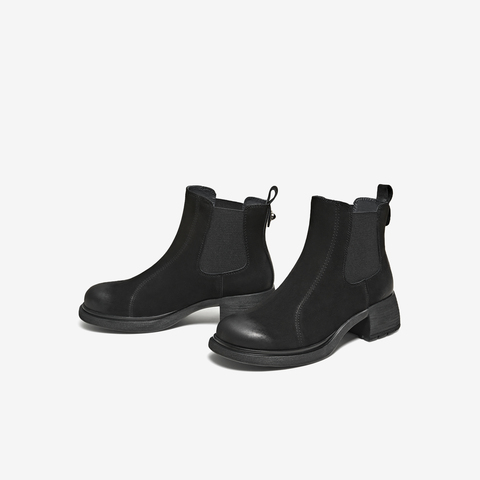 TATA/他她2025冬时尚切尔西靴女通勤显瘦新款7C844DD5