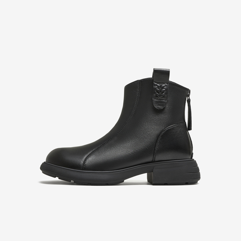 TATA/他她2025冬商场同款百搭时尚休闲短靴新款CF801DD5