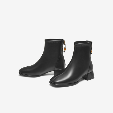 TATA/他她2025冬商场同款百搭女复古时尚短靴新款WYX04DD5