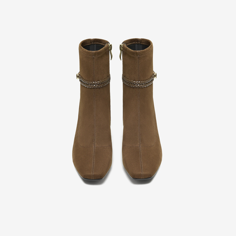 TATA/他她2025冬商场同款百搭时装靴女休闲短靴新款XWY01DZ5