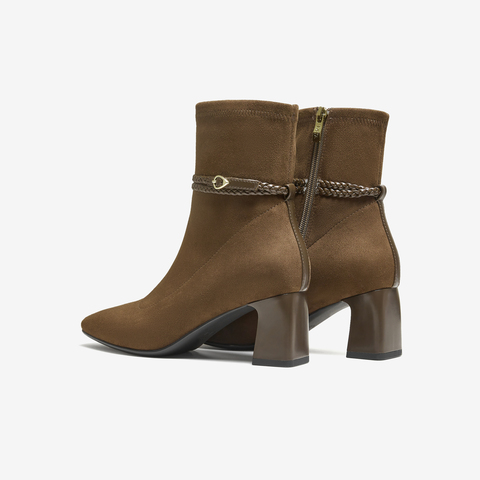 TATA/他她2025冬商场同款百搭时装靴女休闲短靴新款XWY01DZ5