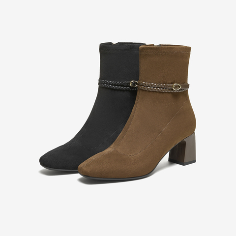 TATA/他她2025冬商场同款百搭时装靴女休闲短靴新款XWY01DZ5