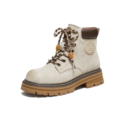 TATA/他她2025冬百搭女复古工装靴时尚短靴新款CG701DD5