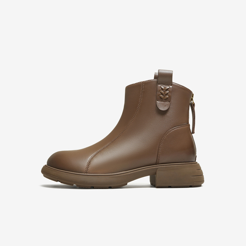 TATA/他她2025冬商场同款百搭时尚休闲短靴新款CF801DD5