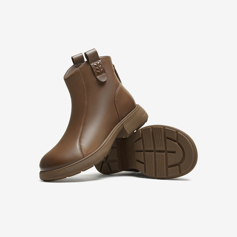 TATA/他她2025冬商场同款百搭时尚休闲短靴新款CF801DD5