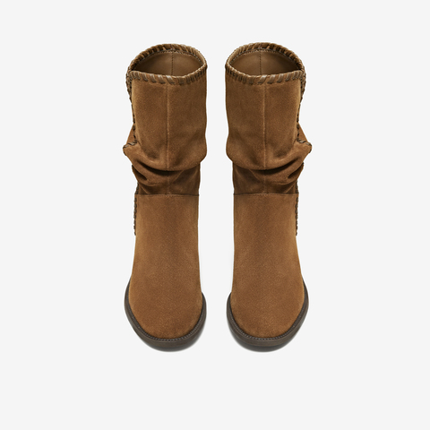 TATA/他她2025冬商场同款女日常时尚休闲西部靴新款NWU01DS5