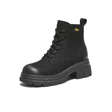 TATA/他她2025冬商场同款百搭时尚简约女马丁靴新款CHK01DD5