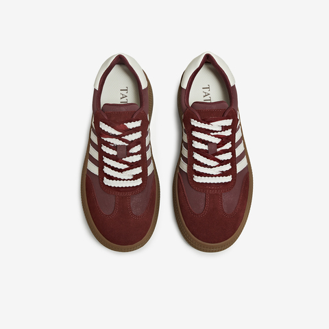 TATA/他她2025秋舒适德训鞋女百搭轻便休闲运动鞋新款WB408CM5