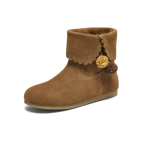 TATA/他她2025冬商场同款时尚百搭女休闲靴新款YVY01DD5