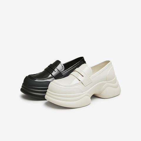 TATA/他她2024秋女时尚休闲乐福鞋新款CCJ01CA5