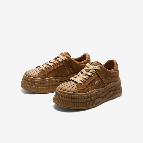 TATA/他她2025秋商场同款运动时尚休闲厚底女板鞋新款GXV01CM5