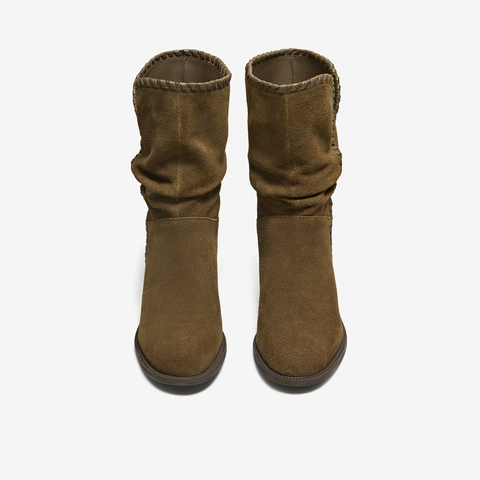 TATA/他她2025冬商场同款女日常时尚休闲西部靴新款NWU01DS5