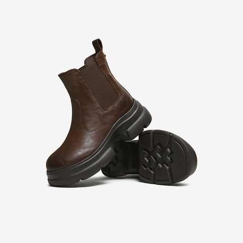 TATA/他她2025冬商场同款百搭通勤女休闲靴新款7OL44DD5