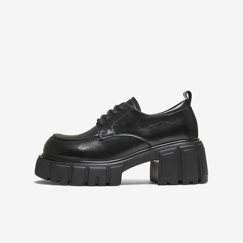 TATA/他她2025秋商场同款女牛津鞋简约系带单鞋新款CHY05CM5