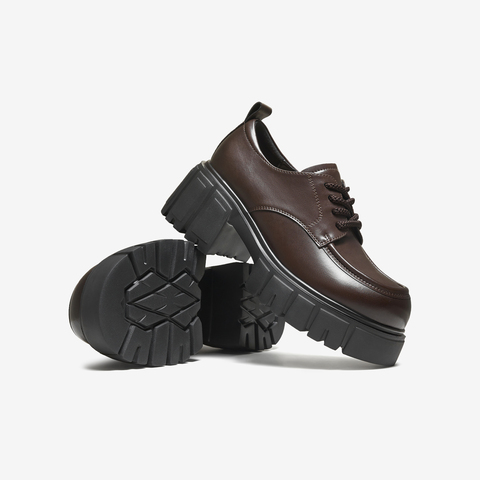 TATA/他她2025秋商场同款女牛津鞋简约系带单鞋新款CHY05CM5