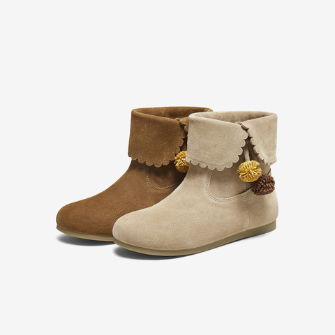 TATA/他她2025冬商场同款时尚百搭女休闲靴新款YVY01DD5