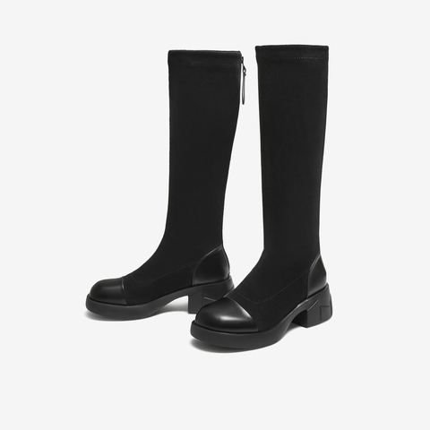 TATA/他她2025冬商场同款时尚女靴百搭时装长靴新款CE601DG5