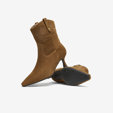 TATA/他她2025冬商场同款百搭时装靴女休闲短靴新款UVV01DZ5