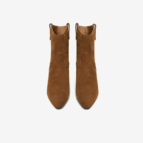 TATA/他她2025冬商场同款百搭时装靴女休闲短靴新款UVV01DZ5