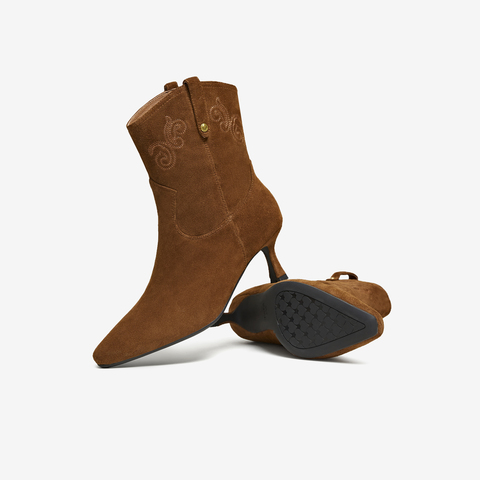 TATA/他她2025冬商场同款百搭时装靴女休闲短靴新款UVV01DZ5