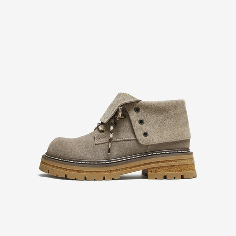 TATA/他她2025冬百搭女复古工装靴时尚短靴新款CG601DD5