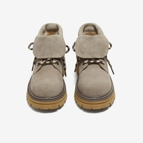 TATA/他她2025冬百搭女复古工装靴时尚短靴新款CG601DD5