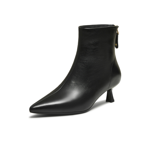 TATA/他她2025冬商场同款百搭女复古时尚短靴新款UWT01DD5