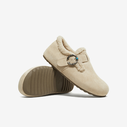 TATA/他她2025冬商场同款勃肯鞋女鞋外穿时尚休闲棉鞋新款CF702DM5