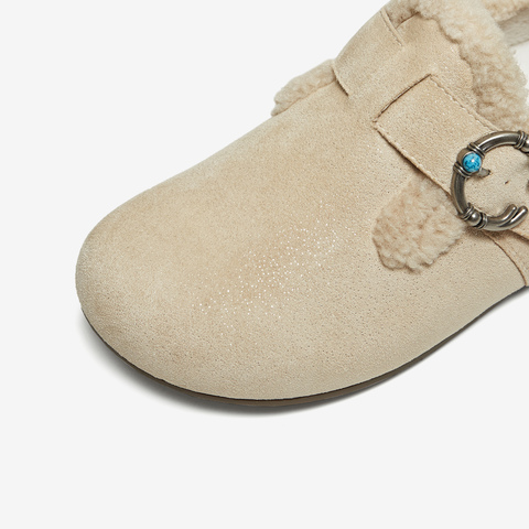 TATA/他她2025冬商场同款勃肯鞋女鞋外穿时尚休闲棉鞋新款CF702DM5