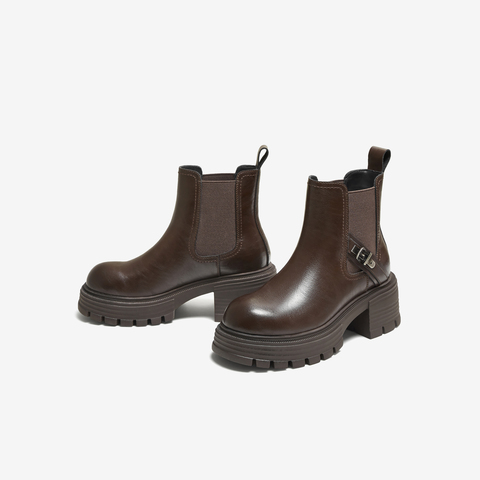 TATA/他她2025冬时尚切尔西靴女通勤显瘦新款CG802DD5