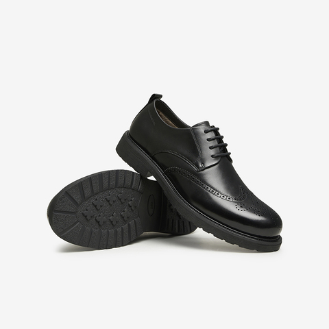 TATA/他她2025春时尚休闲皮鞋英伦风百搭商务德比鞋VZR01AM5