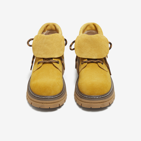 TATA/他她2025冬百搭女复古工装靴时尚短靴新款CG601DD5