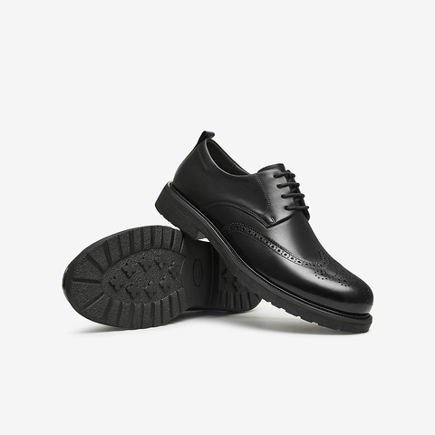 TATA/他她2025春时尚休闲皮鞋英伦风百搭商务德比鞋VZR01AM5