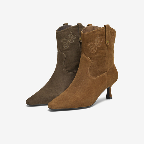 TATA/他她2025冬商场同款百搭时装靴女休闲短靴新款UVV01DZ5