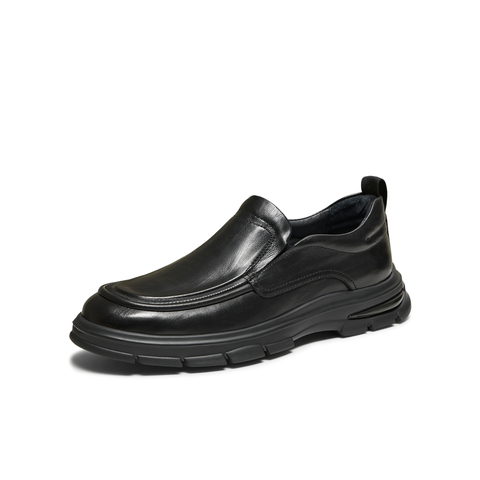 TATA/他她2025秋商场同款简约一脚蹬休闲皮鞋男新款PGL01CM5