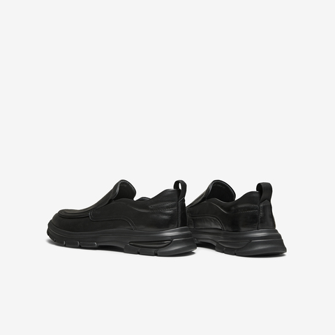 TATA/他她2025秋商场同款简约一脚蹬休闲皮鞋男新款PGL01CM5